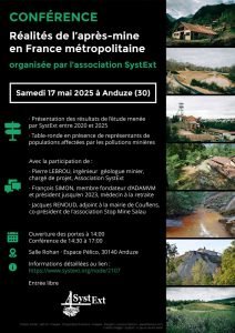 Affiche SystExt Conferences-Apres-Mine 2025-05-17-ANDUZE